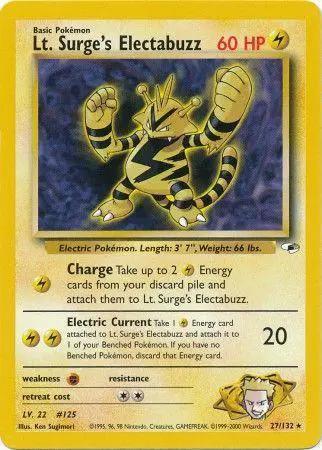 Lt. Surge's Electabuzz 027/132 - Gym Heroes Unlimited