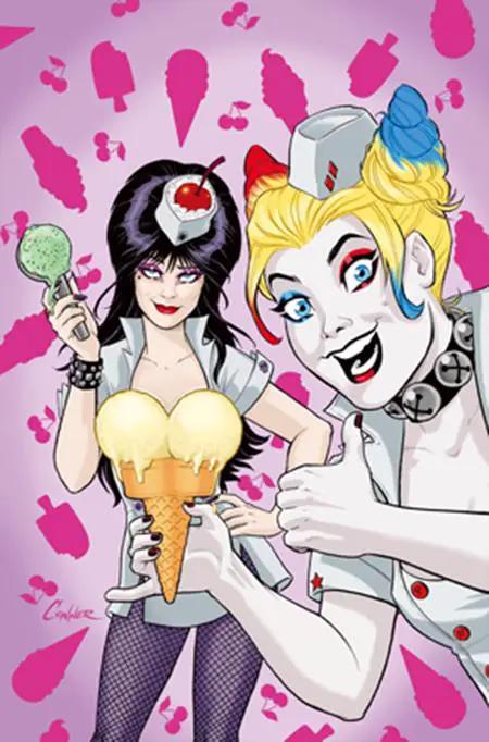 Harley Quinn X Elvira #2 S 1:25 Amanda Conner Ice Cream Virgin Variant (11/19/2025) Dynamite