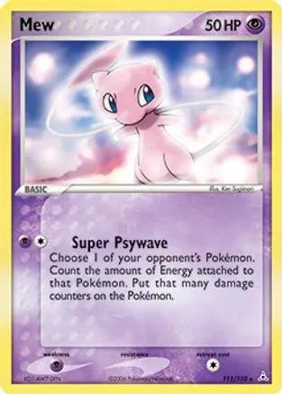 Mew (Non-Holo DVD Promo) 111/110 - Miscellaneous Cards & Products