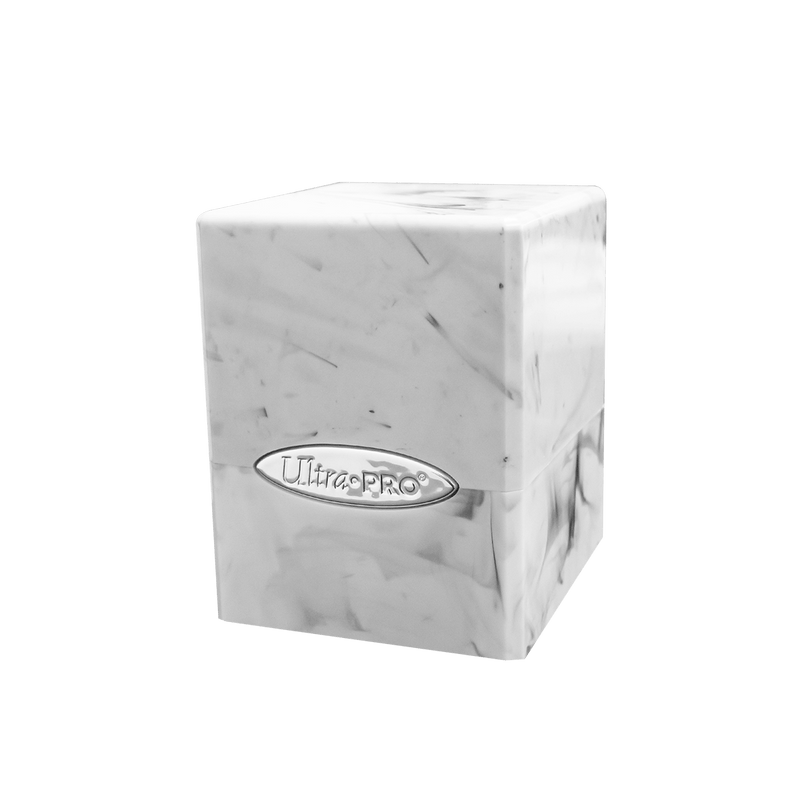 Marble SATIN® Cube - White / Black