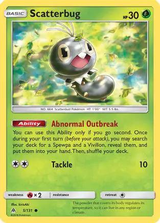 Scatterbug 005/131 - SM  Forbidden Light Reverse Holofoil