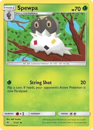 Spewpa 007/131 - SM  Forbidden Light Reverse Holofoil