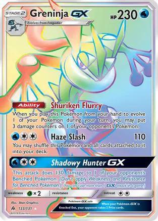 Greninja GX (Secret) 133/131 - SM  Forbidden Light Holofoil