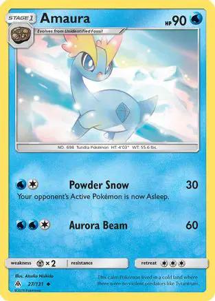 Amaura 027/131 - SM  Forbidden Light Reverse Holofoil