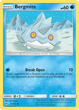 Bergmite 029/131 - SM  Forbidden Light Reverse Holofoil