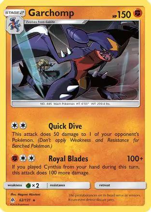 Garchomp 062/131 - SM  Forbidden Light Reverse Holofoil