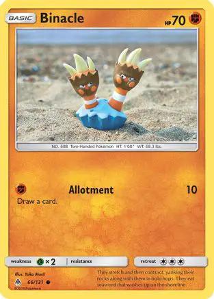 Binacle 066/131 - SM  Forbidden Light Reverse Holofoil
