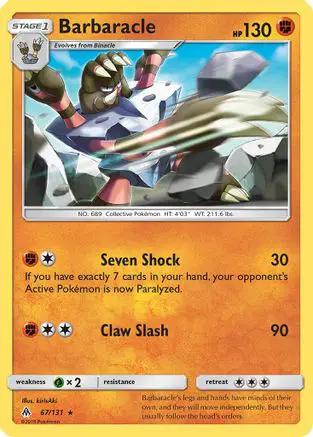 Barbaracle 067/131 - SM  Forbidden Light