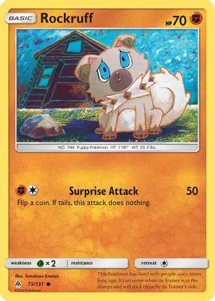 Rockruff 075/131 - SM  Forbidden Light Reverse Holofoil