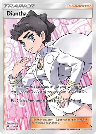 Diantha (Full Art) 130/131 - SM  Forbidden Light Holofoil
