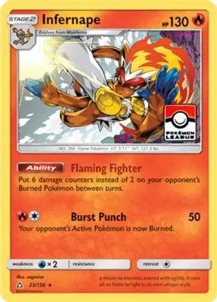 Infernape (Pokemon League) 023/156 - League & Championship Cards Reverse Holofoil