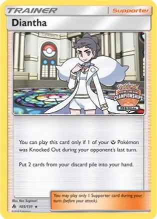 Diantha (Regional Championships) 105/131 - League & Championship Cards Reverse Holofoil