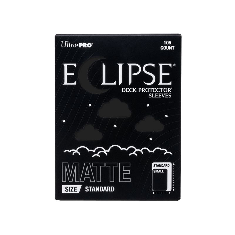 ECLIPSE® Matte Standard DECK PROTECTOR® Sleeves: Jet Black - 105ct