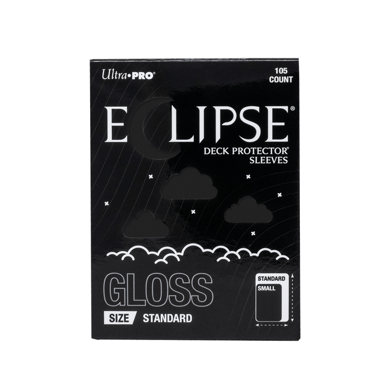 ECLIPSE® Gloss Standard DECK PROTECTOR® Sleeves: Jet Black - 105ct