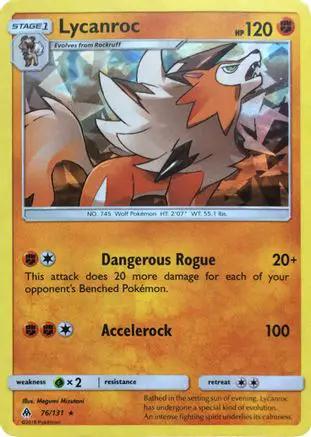 Lycanroc (SM Forbidden Light) 076/131 - Deck Exclusives Holofoil