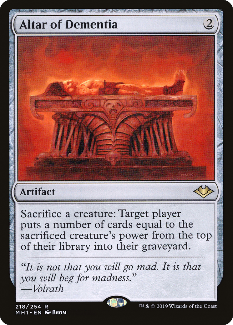 Altar of Dementia (MH1-218) - Modern Horizons