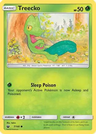 Treecko 007/168 - SM  Celestial Storm Reverse Holofoil