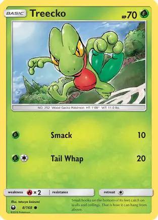 Treecko 008/168 - SM  Celestial Storm Reverse Holofoil