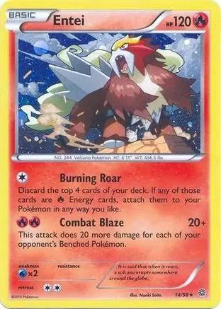 Entei (Cosmos Holo) 014/98 - Blister Exclusives Holofoil