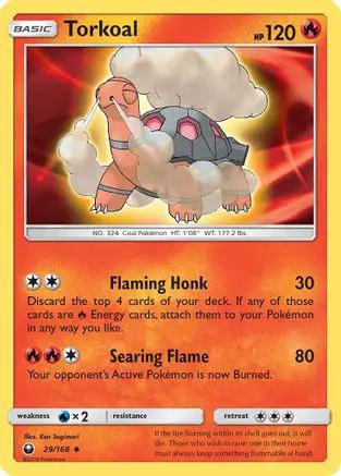 Torkoal 029/168 - SM  Celestial Storm Reverse Holofoil