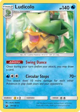 Ludicolo 038/168 - SM  Celestial Storm Reverse Holofoil