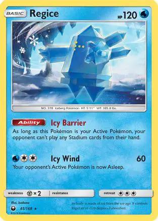 Regice 045/168 - SM  Celestial Storm