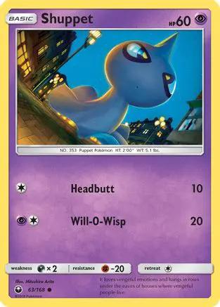 Shuppet 063/168 - SM  Celestial Storm Reverse Holofoil