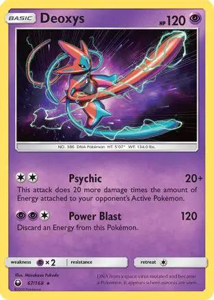 Deoxys 067/168 - SM  Celestial Storm Reverse Holofoil