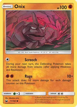 Onix 071/168 - SM  Celestial Storm Reverse Holofoil
