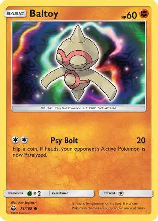 Baltoy 078/168 - SM  Celestial Storm Reverse Holofoil
