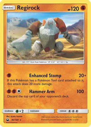 Regirock 080/168 - SM  Celestial Storm