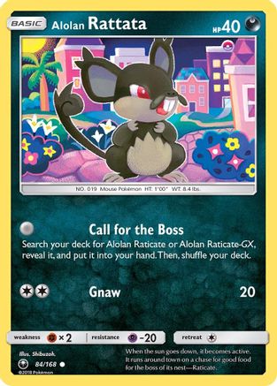 Alolan Rattata 084/168 - SM  Celestial Storm