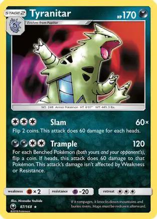 Tyranitar 087/168 - SM  Celestial Storm Holofoil