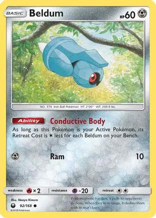 Beldum 092/168 - SM  Celestial Storm Reverse Holofoil