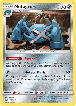 Metagross 095/168 - SM  Celestial Storm Reverse Holofoil
