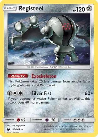 Registeel 096/168 - SM  Celestial Storm Reverse Holofoil