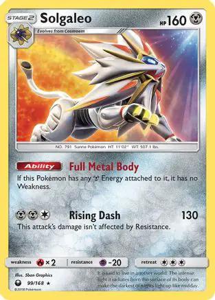 Solgaleo 099/168 - SM  Celestial Storm Holofoil