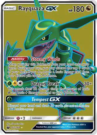 Rayquaza GX (Full Art) 160/168 - SM  Celestial Storm Holofoil