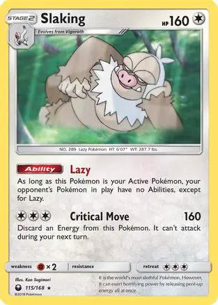 Slaking 115/168 - SM  Celestial Storm Holofoil