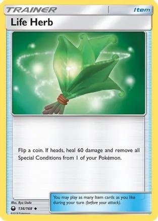 Life Herb 136/168 - SM  Celestial Storm Reverse Holofoil