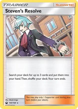 Steven's Resolve 145/168 - SM  Celestial Storm Holofoil