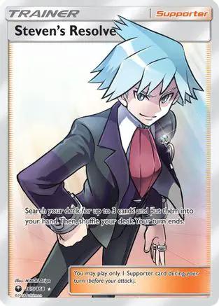 Steven's Resolve (Full Art) 165/168 - SM  Celestial Storm Holofoil