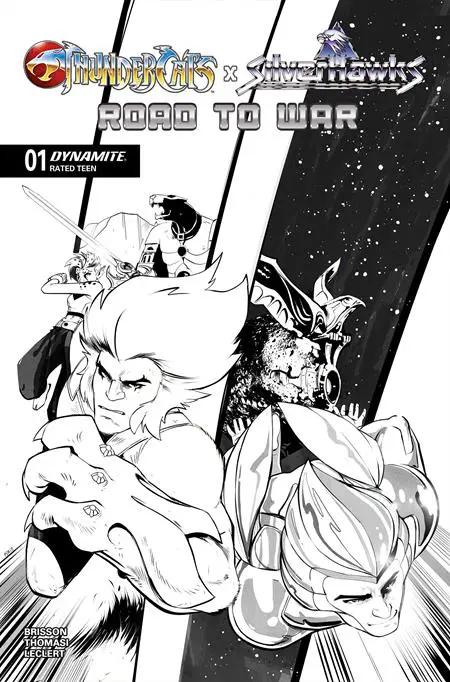 Thundercats X Silverhawks Road To War (One Shot) H 1:10 Sebastian Piriz Line Art Variant (03/18/2026) Dynamite