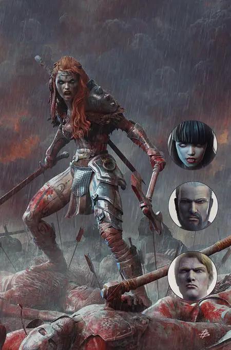 Giant Sized Savage Tales (One Shot) K 1:15 Bjorn Barends Red Sonja Virgin Variant (04/29/2026) Dynamite