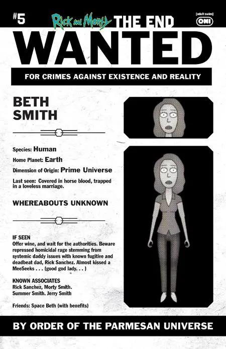 Rick And Morty The End #5 (Of 6) C 1:10 Phil Murphy Most Wanted Variant (04/08/2026) Oni