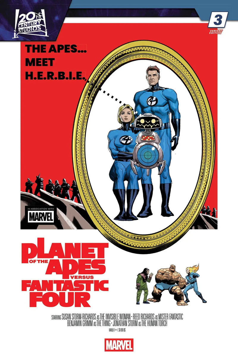 Planet Of The Apes Vs. Fantastic Four #3 Pete Woods Movie Homage Variant (04/15/2026) Marvel