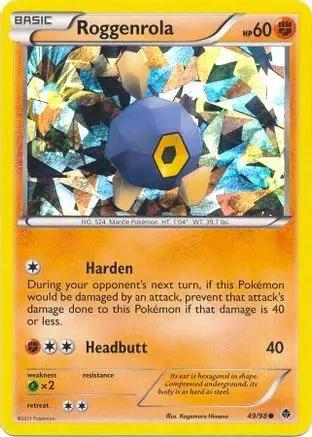Roggenrola (Cracked Ice Holo) 049/98 - Blister Exclusives Holofoil
