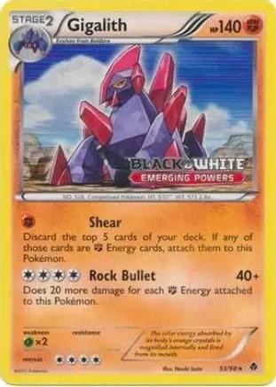 Gigalith (Prerelease) 053/98 - Black and White Promos Holofoil