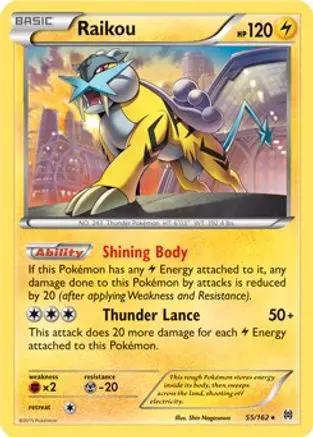 Raikou (Cosmos Holo) 055/162 - Blister Exclusives Holofoil