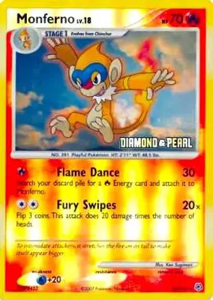 Monferno [Diamond & Pearl] 056/130 - Burger King Promos Reverse Holofoil